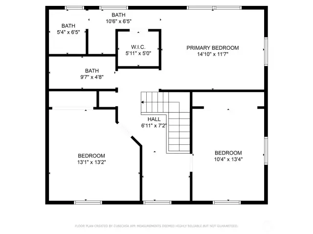 Second floor layout.