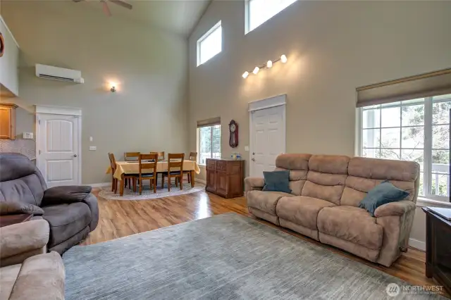 Note how light, bright and spacious the living area is!