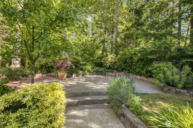 Access this patio via the slider from the primary suite.  The back yard is fully fenced, very private, and pet friendly.