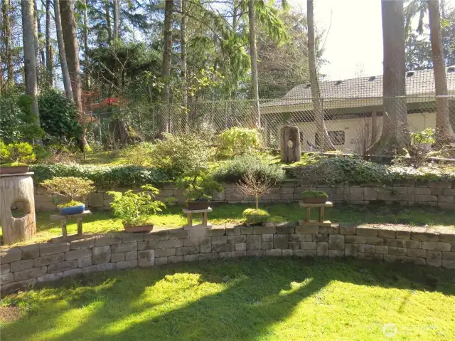 Now, we wander deeper into the private, landscaped and terraced back yard.