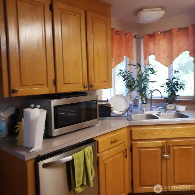Kitchen Cabinets, Double Sink, DW