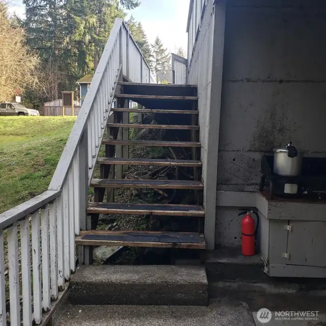 Outside Stairs to Backyard