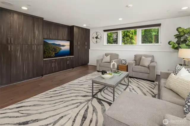 Built in store galore throughout the house.