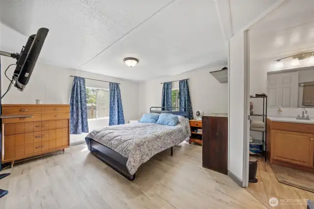 Bright primary bedroom