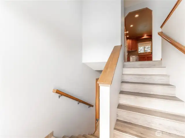 Split entry where you go can go upstairs or down.