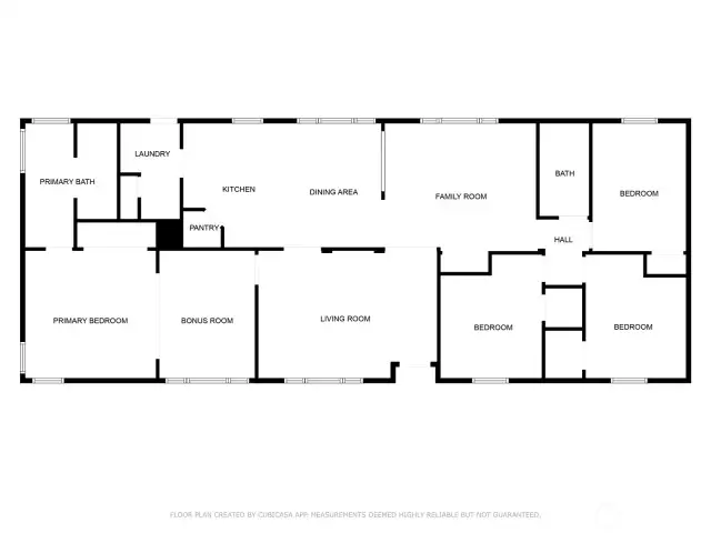 Floor plan layout for easy navigation of the home’s spaces.