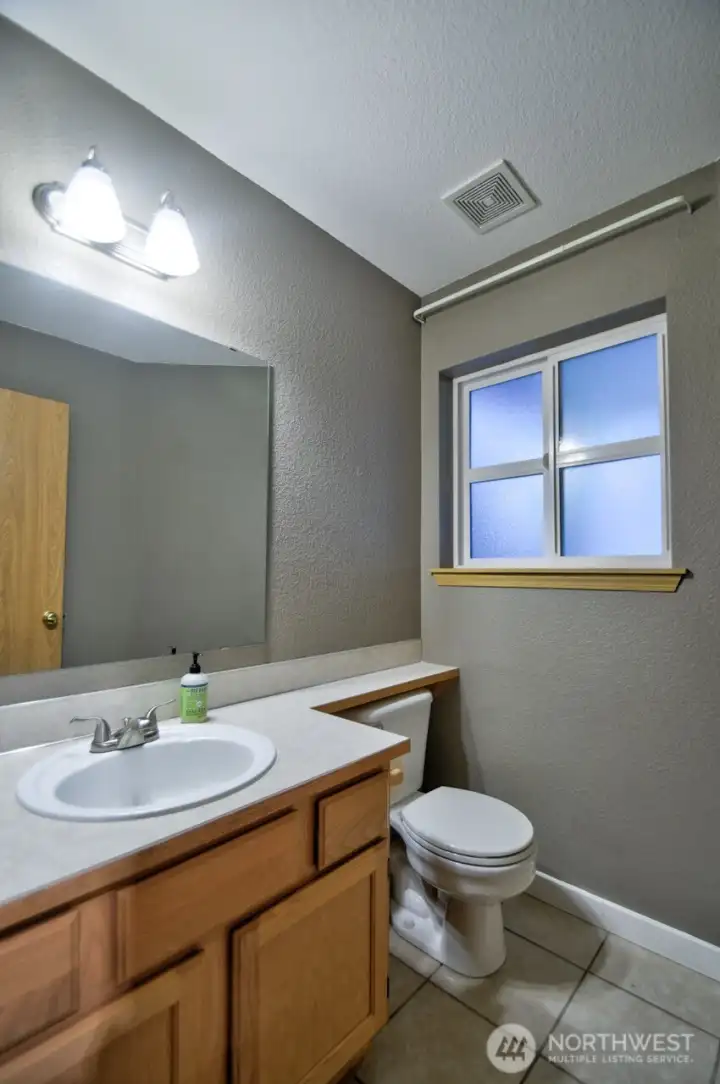 1/2 bath on the main floor
