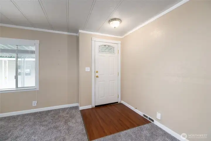 A look back at the front entry