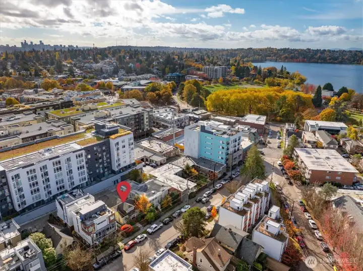 This home is blocks from Green Lake and PCC!