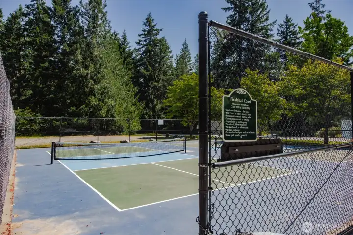 nearby pickleball court