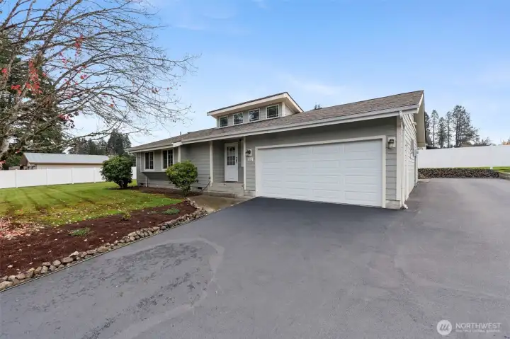 2 car garage and RV parking!