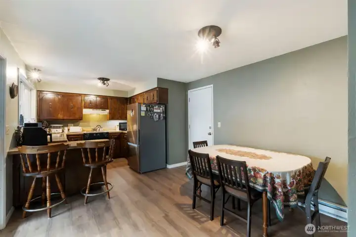 Dining area near kitchen.