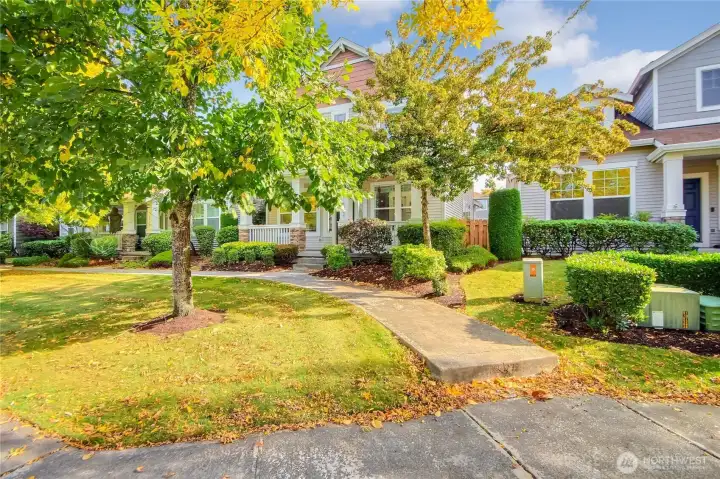 Walk path to the house from street parking