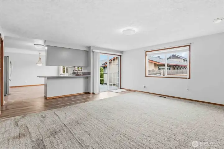 Family Room off the Kitchen