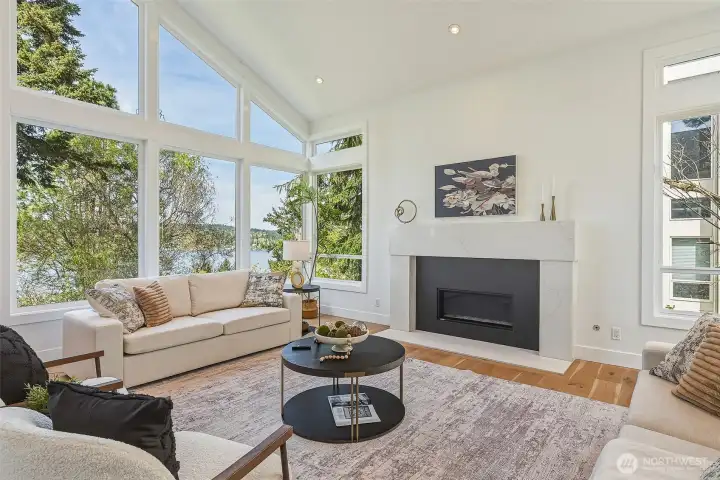 Vaulted ceilings and luxury finishes