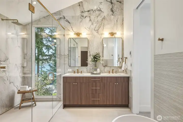 expansive views from the shower