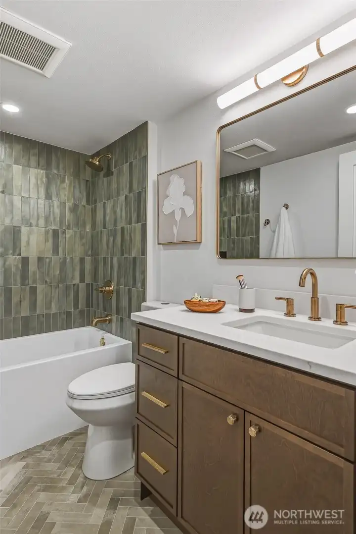 Full Bath on lower level