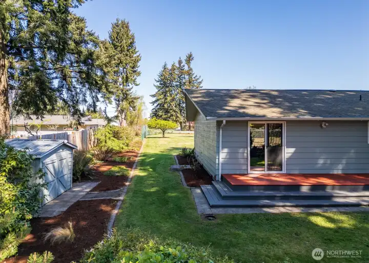 Well house & west side-yard