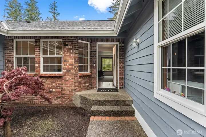 A warm welcome home. With a clean slate and a practical floor plan, this entrance is the perfect starting point for your personalized touch