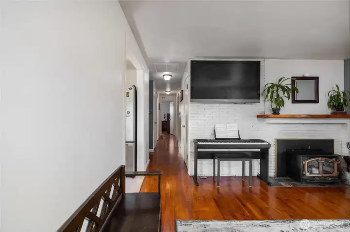 Hallway connects the whole house.