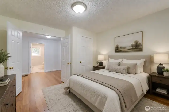 Virtually staged bedroom 3. Virtually staged bedroom 3.