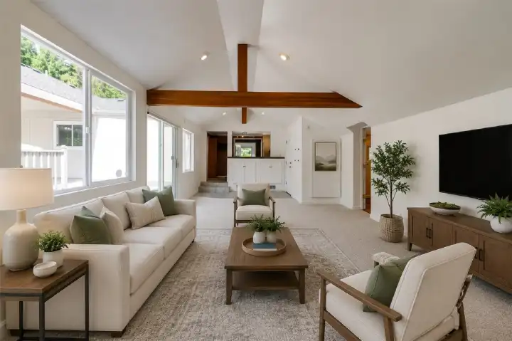 Virtually Staged Family Room. Virtually Staged Family Room.