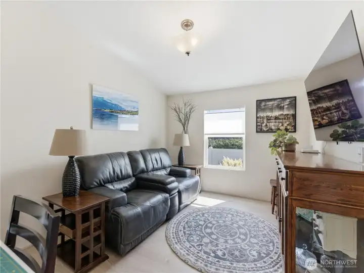 Versatile office or den space perfect for working from home, hobbies, reading, or additional guest accommodations.