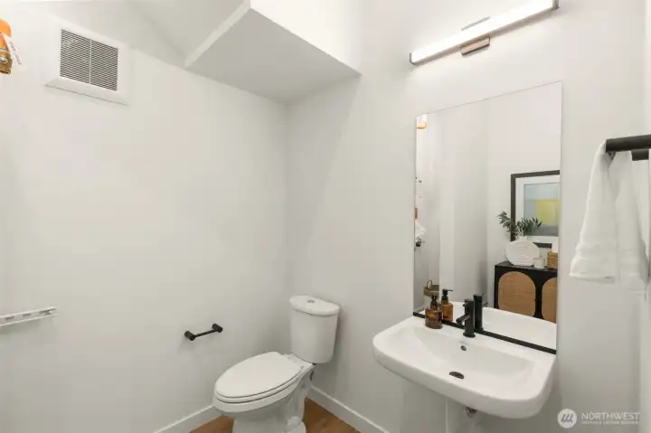 Powder room on main living level Powder room on main living level