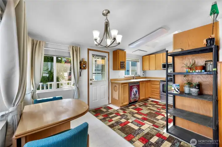 Dining Room and Kitchen with Side Door Dining Room and Kitchen with Side Door