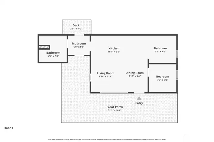 Approximate floor plan Approximate floor plan