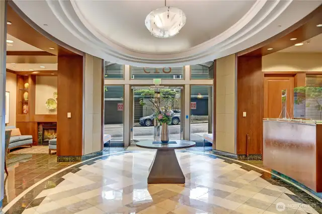 Gracious Lobby with 24/7 Concierge