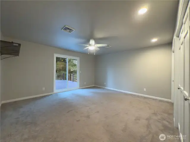 Bedroom on 2nd floor also has slider out to the deck that overlooks the private backyard.