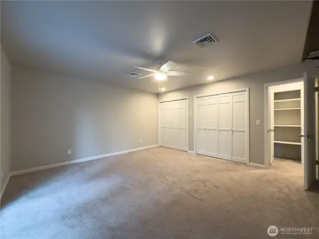 Bedroom on 2nd floor also has slider out to the deck.