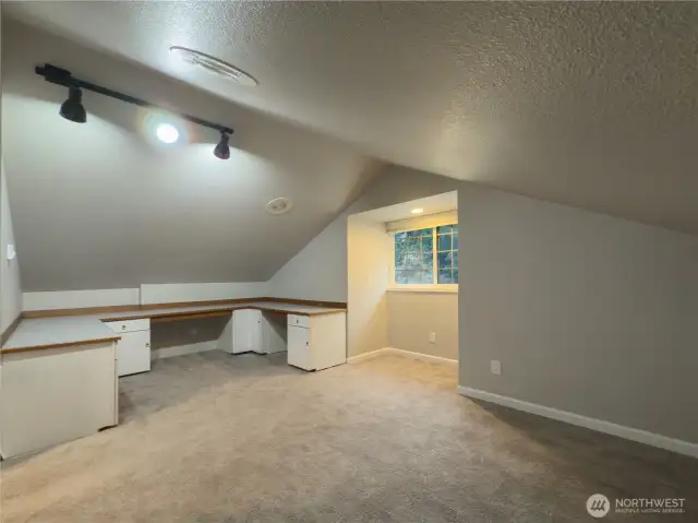 2nd floor; Music studio, office, work out room, library, craft room or play room