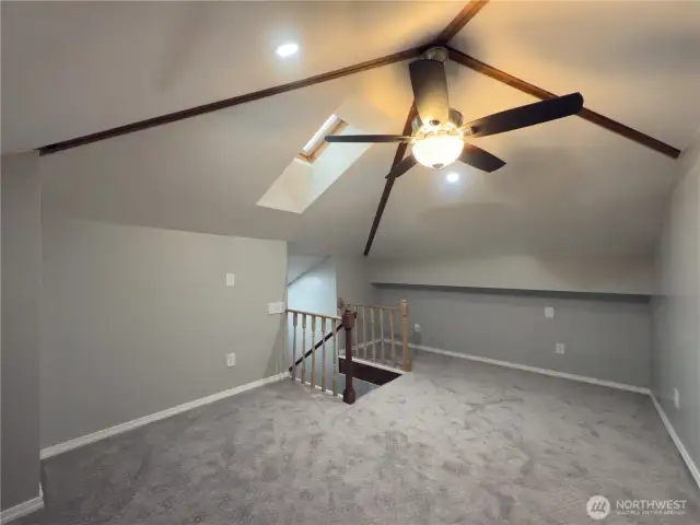 Loft area: Music studio, gym, office, craft room or play room