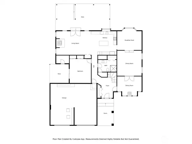 Floor plan main level.