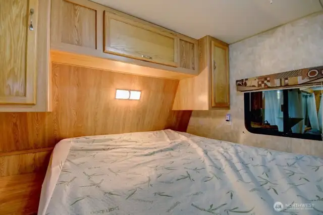 Bedroom with closet and storage space