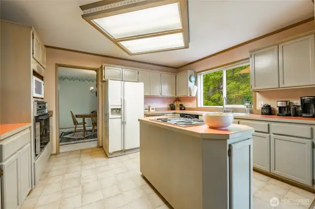 Kitchen looking towards the formal dining room