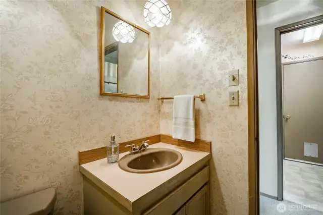 1/2 bath on the main floor