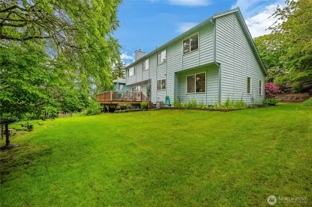 Backyard - backs up to the nature preserve green space. Lots of wildlife to watch.