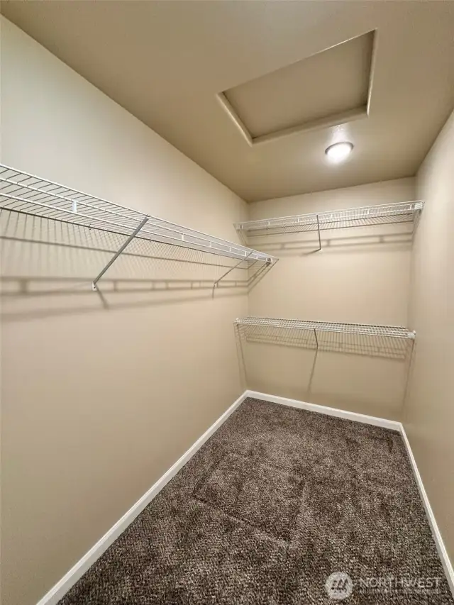 Primary walk-in closet
