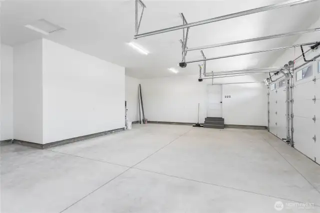 Large 3 car garage