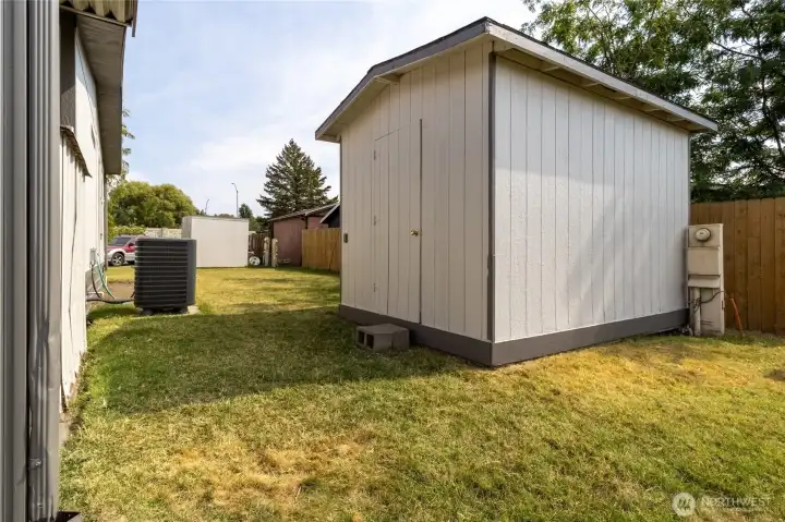 Large shed with electricity.
