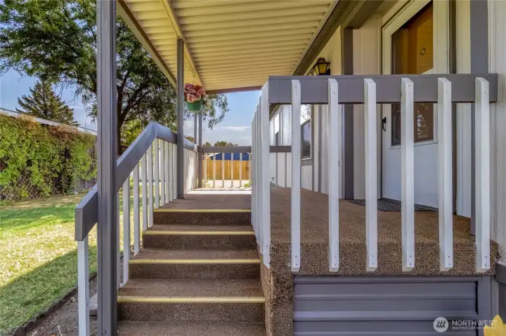 Covered front porch