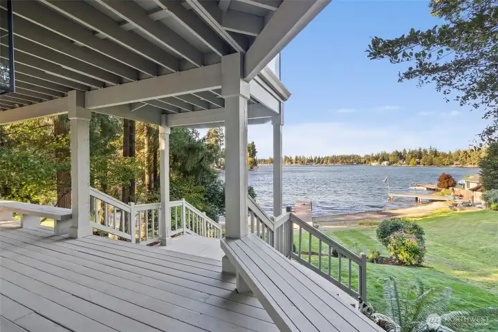 Outdoor spaces on each level
