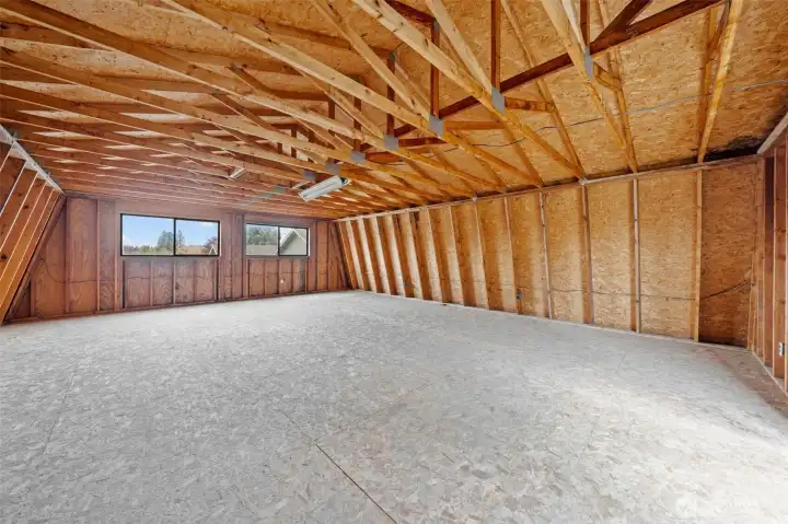 Second story of garage is a clean slate for your creations