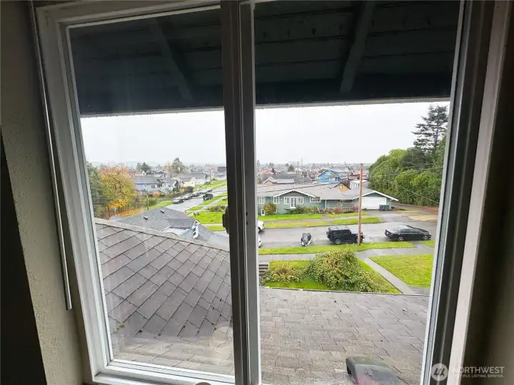 Unit 8. Bedroom #1 window view