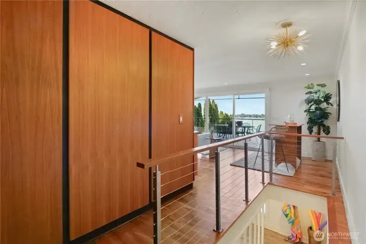Inviting entry welcomes you into this beautifully staged waterfront home