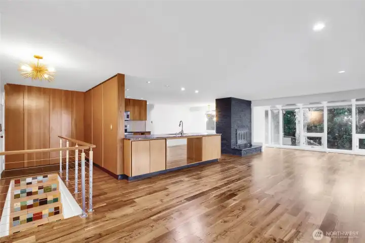 Freshly painted interior with timeless design details