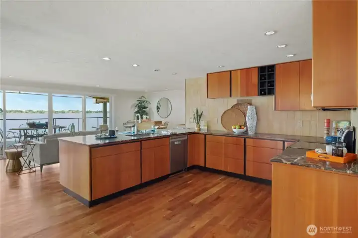 Updated kitchen with modern finishes and timeless design